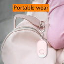 130dB IP44 Waterproof Rechargeable Anti-wolf Alarm Flashlight Intelligent Personal Alarm, English Packaging(Pink)