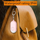 130dB IP44 Waterproof Rechargeable Anti-wolf Alarm Flashlight Intelligent Personal Alarm, English Packaging(Pink)