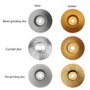 Woodworking Sanding Thorn Disk Angle Grinder Thorn Disk Plastic Grinding Disk Polishing Disk, Style:Flat(Gold)