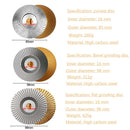 Woodworking Sanding Thorn Disk Angle Grinder Thorn Disk Plastic Grinding Disk Polishing Disk, Style:Flat(Gold)