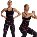 3 In 1 Hip Belt Girdle Exercise Bodybuilding Adjustable One-piece Waist Girdle, Size:L/XL(Rose Red)