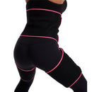 3 In 1 Hip Belt Girdle Exercise Bodybuilding Adjustable One-piece Waist Girdle, Size:L/XL(Rose Red)