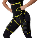 3 In 1 Hip Belt Girdle Exercise Bodybuilding Adjustable One-piece Waist Girdle, Size:L/XL(Yellow)