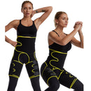 3 In 1 Hip Belt Girdle Exercise Bodybuilding Adjustable One-piece Waist Girdle, Size:L/XL(Yellow)