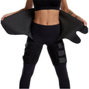 3 In 1 Hip Belt Girdle Exercise Bodybuilding Adjustable One-piece Waist Girdle, Size:L/XL(Black)