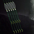 15 PCS / 3 Sets Stranded Double Hook Anti-winding Silver Carp Fishing Group Spring Fishing Hook, Specification:13(Fluorescent Hook)