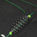 15 PCS / 3 Sets Stranded Double Hook Anti-winding Silver Carp Fishing Group Spring Fishing Hook, Specification:13(Fluorescent Hook)