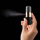 Lipstick Style Handheld Mini FacialHydration Instrument Moisture Meter Automatic Alcohol Sprayer(Black)