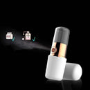 Lipstick Style Handheld Mini FacialHydration Instrument Moisture Meter Automatic Alcohol Sprayer(Red)
