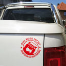 10 PCS YOURS MAY GO FAST MINE CAN GO ANYWHERE Vinyl Decal Car Stickers, Size: 15x15cm (Red)