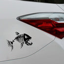 10 PCS YOJA Mad Fish Funny Decal Car Window Decoration Vinyl Stickers Motorcycle Accessories, Size: 11x7cm (Black)