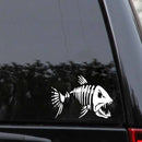 10 PCS YOJA Mad Fish Funny Decal Car Window Decoration Vinyl Stickers Motorcycle Accessories, Size: 11x7cm (Silver)