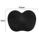 Silicone Brush Cleaner Mat Washing Tools for Cosmetic Make up Eyebrow Brushes Cleaning Pad Scrubber Board Makeup Clean Tool(Black)