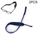 2 PCS Neoprene Diving Swimming Glasses Band Sunglasses Sponge Rope(Dark Blue)