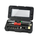 HS-1115K 10-in-1 Multifunctional Gas Soldering Iron Tool Set(Red Handle)