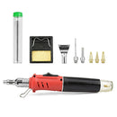 HS-1115K 10-in-1 Multifunctional Gas Soldering Iron Tool Set(Red Handle)