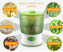 Intelligent Bean Sprouts Maker Household Upgrade Large Capacity Thermostat Green Seeds Growing Automatic Sprout Machine Two layers