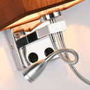 Creative Minimalist Living Room Bedroom Bedside Lamp Hotel Reading Lamp, Lampshade Color:Double Tube linen