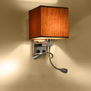Creative Minimalist Living Room Bedroom Bedside Lamp Hotel Reading Lamp, Lampshade Color:Single Tube linen