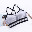 Seamless Halter Sling Sports Bra, Cup Size:One Size(Gray)