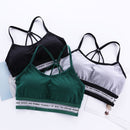 Seamless Halter Sling Sports Bra, Cup Size:One Size(Gray)