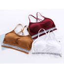 Seamless Halter Sling Sports Bra, Cup Size:One Size(Black)