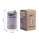 Wheat Straw Hand Press Toothpick Box Toothpicks Storage Box(Pink)