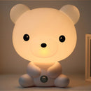 Baby Bedroom Lamps Night Light Cartoon Pets Pvc Plastic Sleep Led Kid Lamp Bulb panda(US)