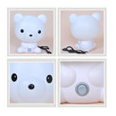 Baby Bedroom Lamps Night Light Cartoon Pets Pvc Plastic Sleep Led Kid Lamp Bulb panda(US)