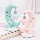 Moon Resin Cartoon Romantic Bedroom Decor Night Lamp Baby Kids Birthday Xmas Gift(Pink)