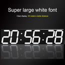 Multifunctional LED Wall Clock Creative Digital Clock US Plug, Style:Sealed Box Remote Control(Red Font)