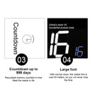 Multifunctional LED Wall Clock Creative Digital Clock US Plug, Style:Sealed Box Remote Control(Red Font)