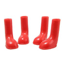 4 PCS/Set Pet Rain Boots Waterproof Non-slip Dog Shoes, Size:S(Red)