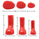 4 PCS/Set Pet Rain Boots Waterproof Non-slip Dog Shoes, Size:S(Red)