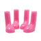 4 PCS/Set Pet Rain Boots Waterproof Non-slip Dog Shoes, Size:M(Pink)