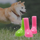 4 PCS/Set Pet Rain Boots Waterproof Non-slip Dog Shoes, Size:M(Pink)