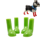 4 PCS/Set Pet Rain Boots Waterproof Non-slip Dog Shoes, Size:L(Green)