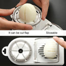 Multi-function Egg Cutter Egg Slicer Tools Kitchen Accessories(Coffee)