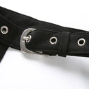 Punk Style Slim Halter Hip Hop Dark Wrap Chest, Size:M(Black)