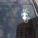 10 PCS YOJA Waterproof Cat Pattern Car Sticker Funny Animal Vinyl Decal Car Window Bumper Stickers, Size: 7.5x15cm(Black)