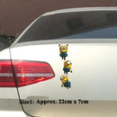 5 PCS Minions Shake hands Pattern Car Sticker Cute Cartoon Waterproof Car Decal, Size: 22x7cm