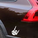 10 PCS QYPF Skull Finger Pattern Car Sticker Vinyl Decoration, Size: 15x9cm(Black)