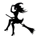 20 PCS Sexy Witch Fashion Car Sticker Vinyl Decals Decor, Size: 12.5x12cm(Black)