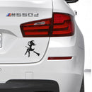 20 PCS Sexy Witch Fashion Car Sticker Vinyl Decals Decor, Size: 12.5x12cm(Black)