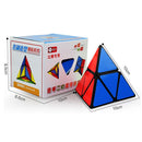 Creative Shaped Second-order Triangular Tetrahedron Rubik Cube Children Educational Toys(Black)