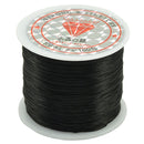2 PCS 50m/bag 0.5mm Round Elastic Cord Beading Stretch Thread/String/Rope for Necklace Bracelet Jewelry Making(black)