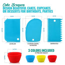 106 in 1 Cake Turntable Set Stainless Steel Decorating Mouth Cake Decorating Baking Tool(Purple)