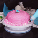 106 in 1 Cake Turntable Set Stainless Steel Decorating Mouth Cake Decorating Baking Tool(Purple)