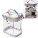 Travel Cosmetic Bag Creative Multifunctional Washing Storage Bag, Style:Cylinder(Silver Gray)