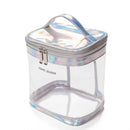 Travel Cosmetic Bag Creative Multifunctional Washing Storage Bag, Style:Cylinder(Silver Gray)